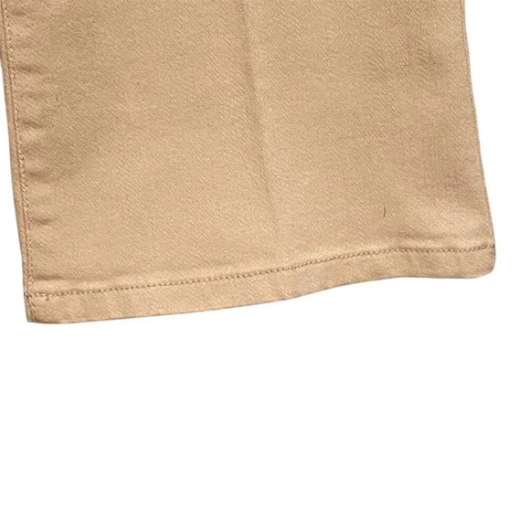 DG2 by Diane Gilman Women's high rise button detail pull on pants Size Small Tan - Picture 4 of 7